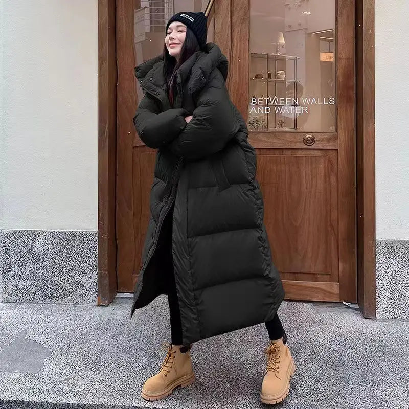 Nord Taschen | Lange Pufferjacke mit Kapuze für Damen - Winter