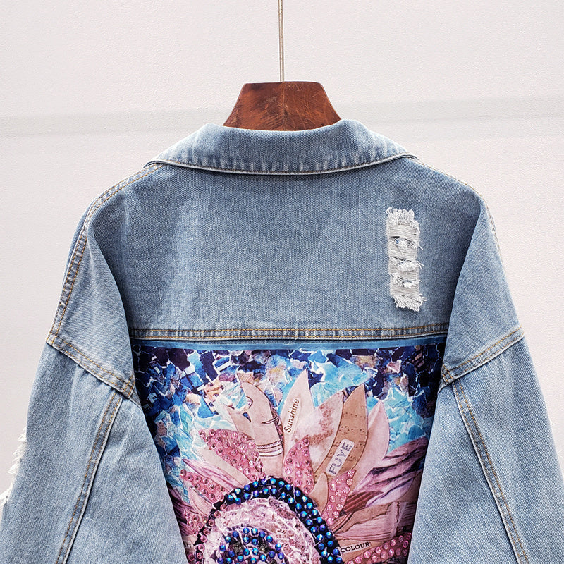 Oversized Damen Denimjacke - Vittorelli