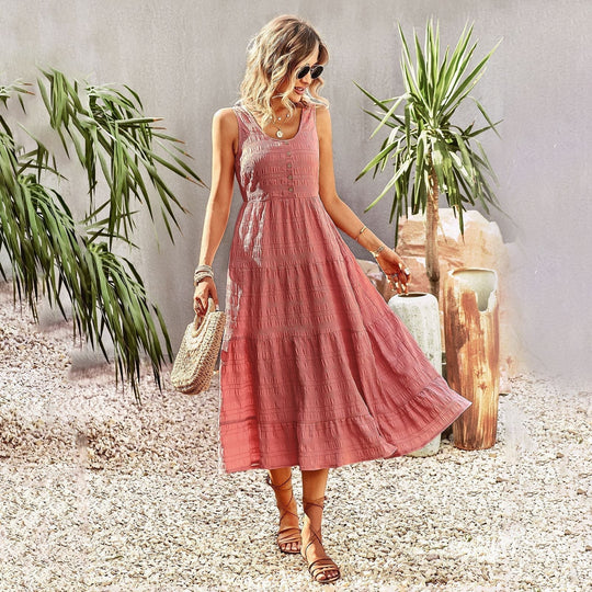Ärmelloses Midikleid für den Sommer - JoNord Taschenelle