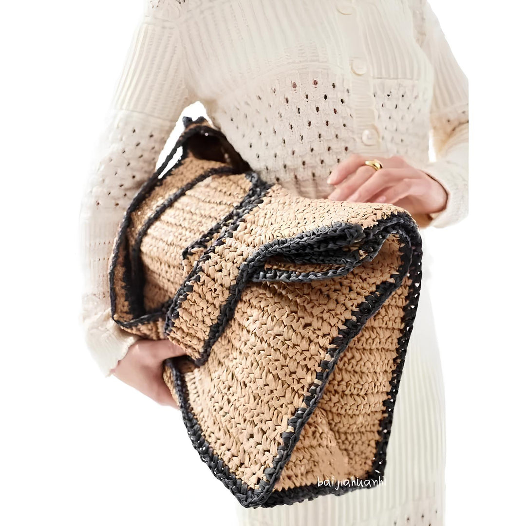 Nord Taschen | Beach Tote Woven in Straw