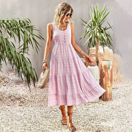 Ärmelloses Midikleid für den Sommer - JoNord Taschenelle