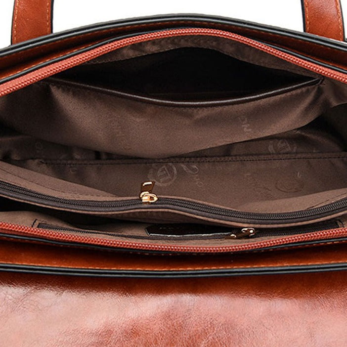 Nord Taschen | Krokodilmuster Rindsleder Schultertasche für Frauen