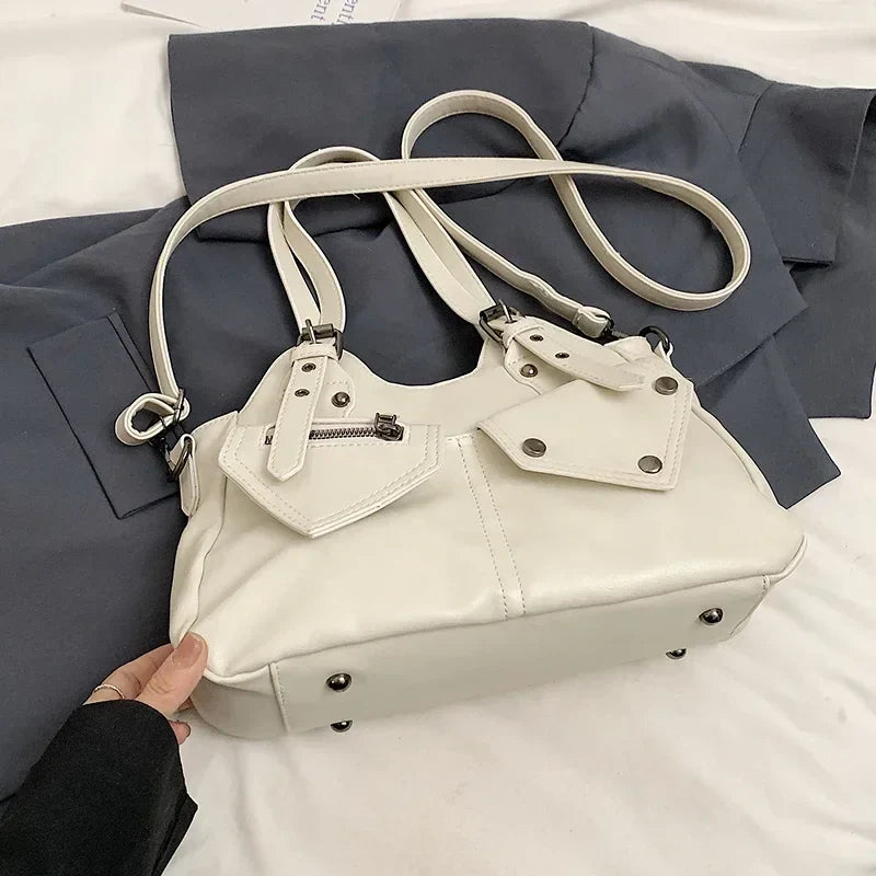 Nord Taschen | Handbag for School in Leather Multipockets