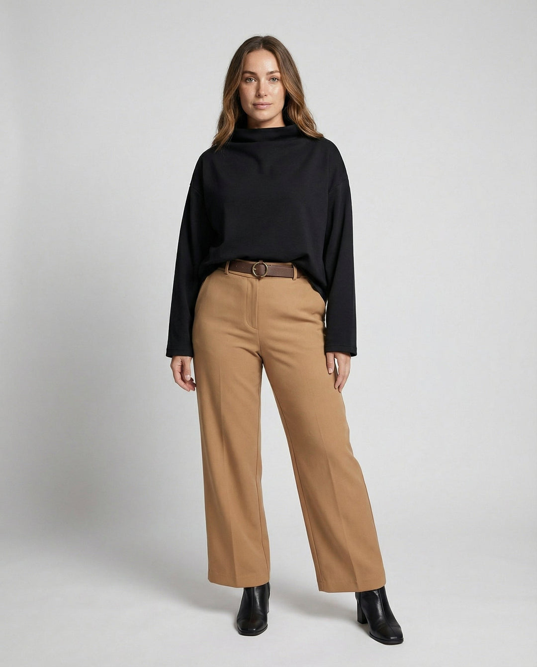 Oversize Rollkragenpullover Damen