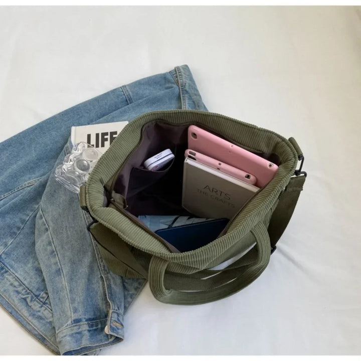 Nord Taschen | Large Handbag for School in Corduroy