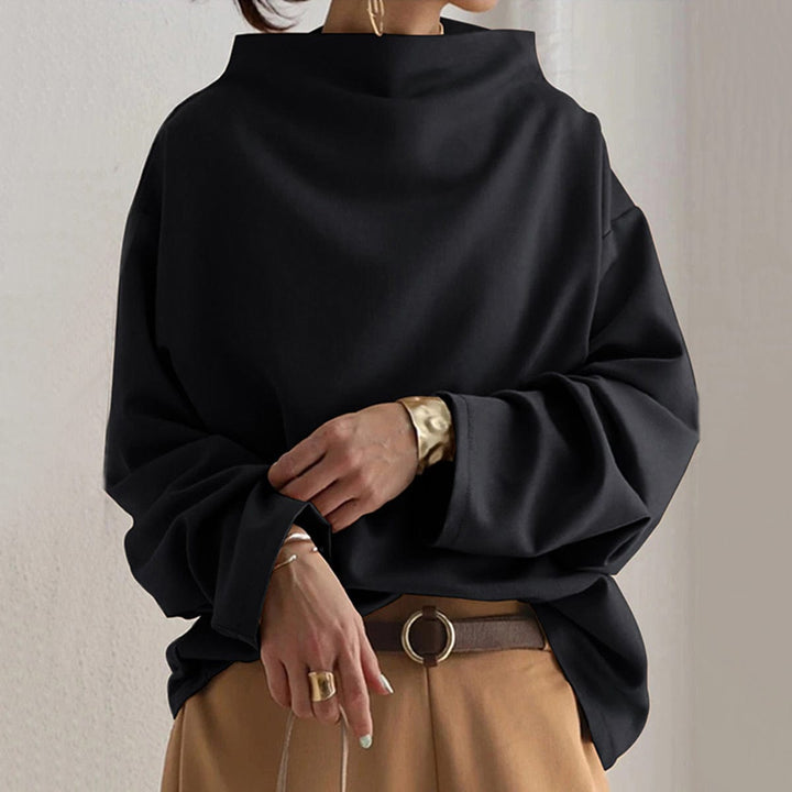 Elegante Loose-Fit Rollkragenbluse
