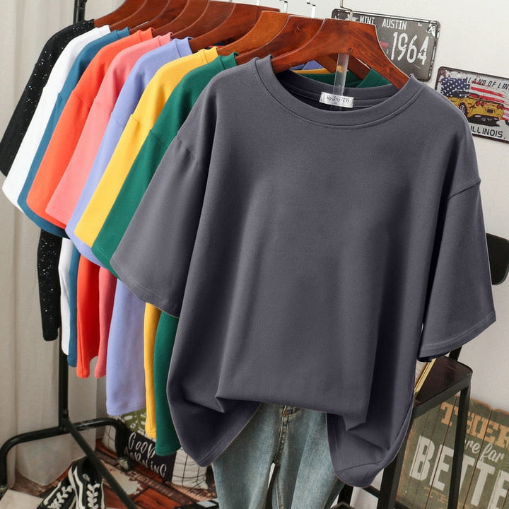 Nord Taschen | Oversized Baumwoll-Basic-T-Shirt für Damen