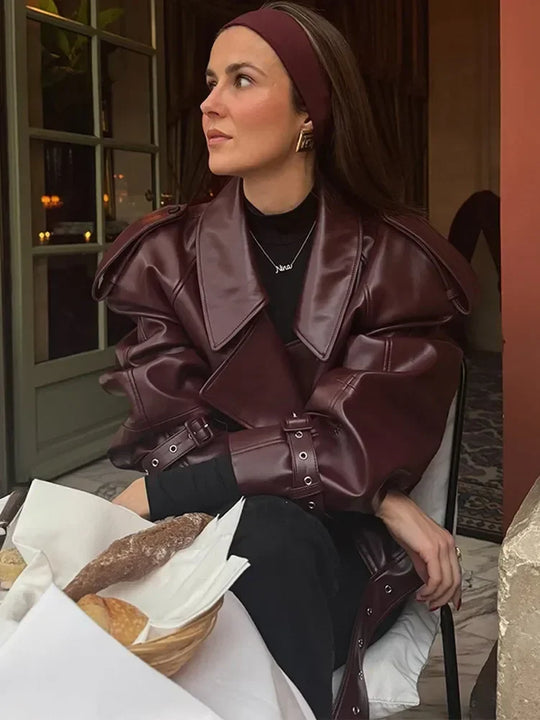 Lederjacke mit Zeitlosem Design