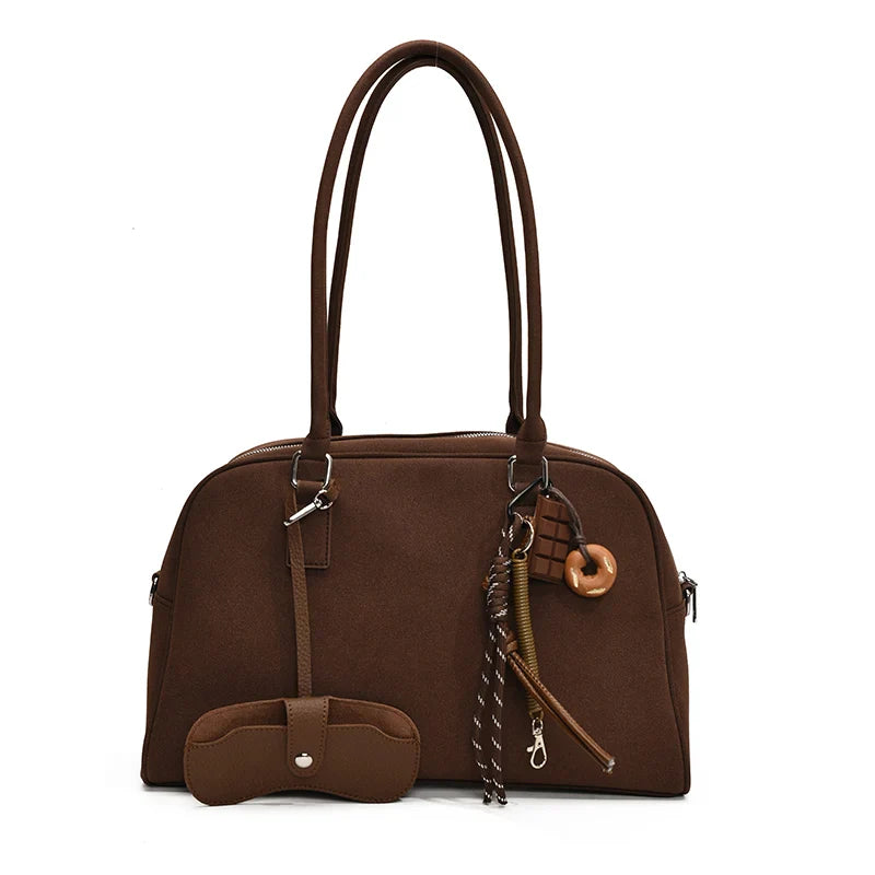Nord Taschen | Handbag for School with Shoulder Strap in Suede