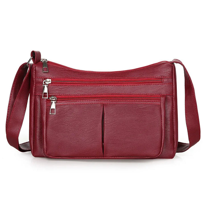 Nord Taschen | Leather Multi-Pocket Handbag with Shoulder Strap