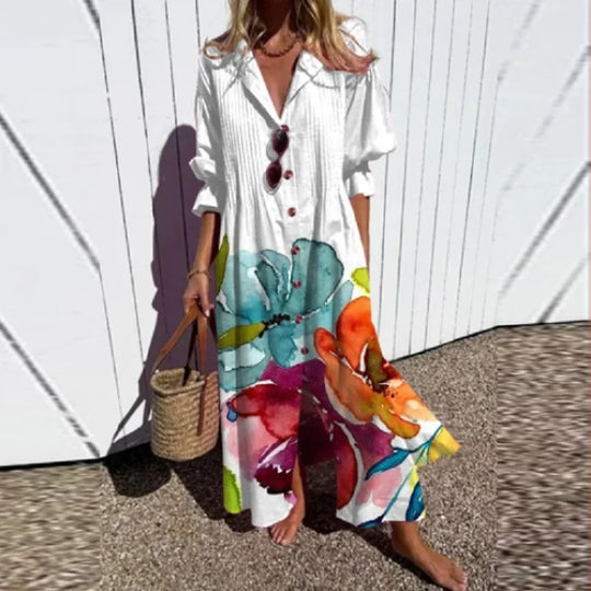 Luxuriöses Frühlings-Bohemian-Kleid