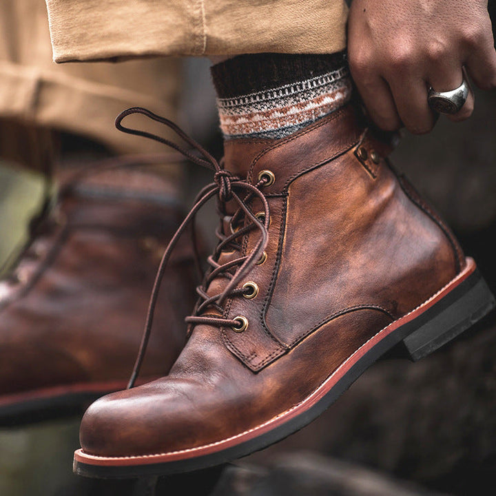 Herren Lederstiefel