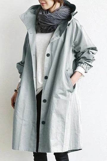 Nord Taschen Damen Windbreaker Mantel mit Kapuze