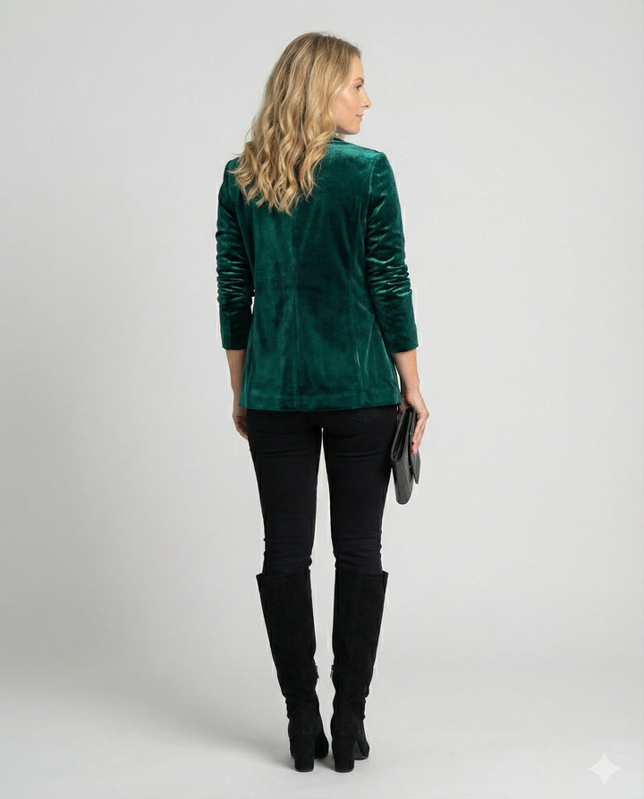 Eleganter Samtblazer Damenjacke