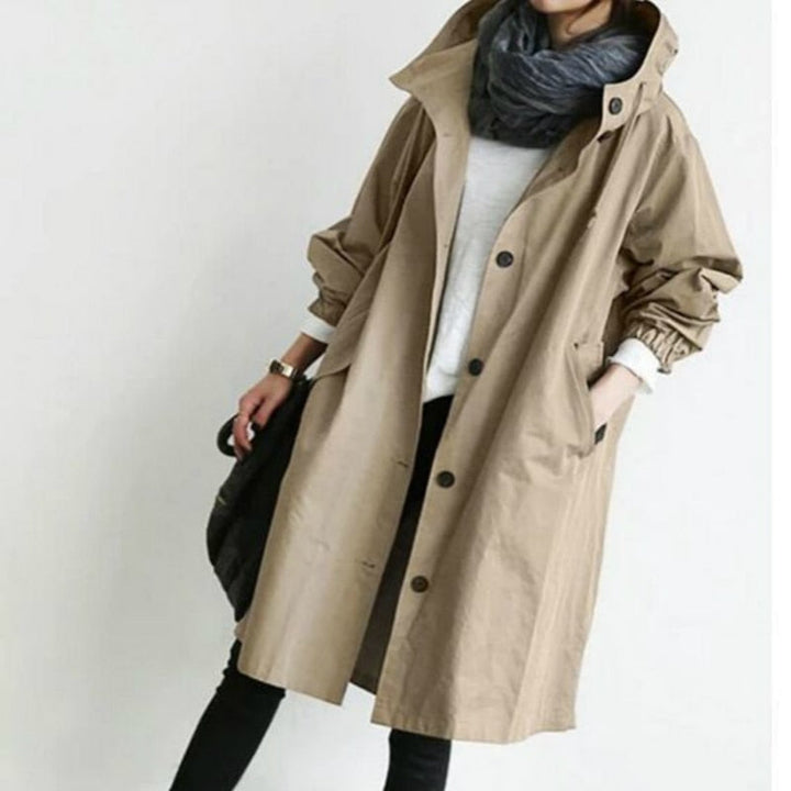 Nord Taschen Damen Windbreaker Mantel mit Kapuze