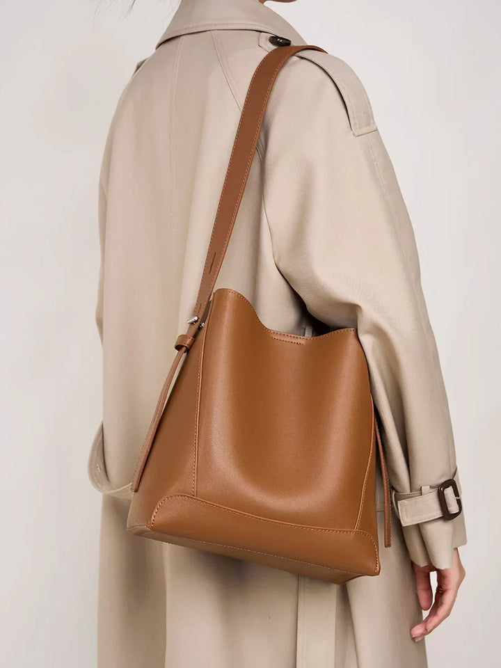Nord Taschen | Luxury Smooth Leather School Handbag with Shoulder Strap