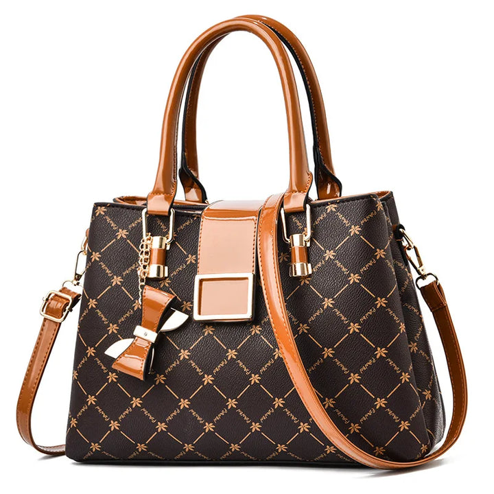 Nord Taschen | Bedruckte Top Handle Handtasche für Frauen