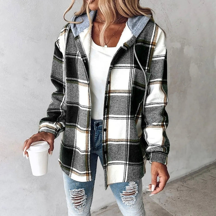 Kariertes Komfort-Hoodie