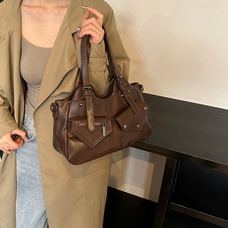 Nord Taschen | Handbag for School in Leather Multipockets