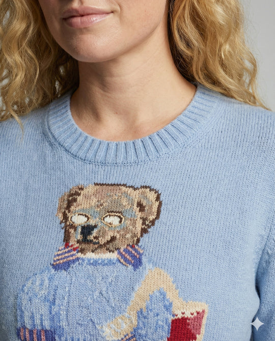 Bärenstrickpullover Damen Locker