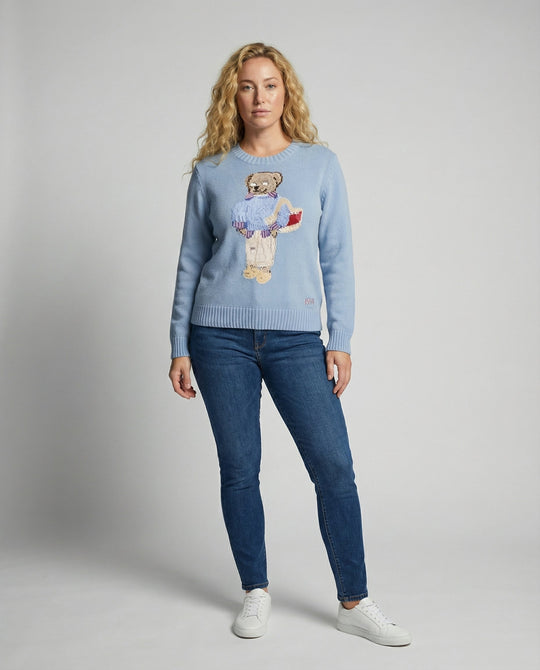 Bärenstrickpullover Damen Locker