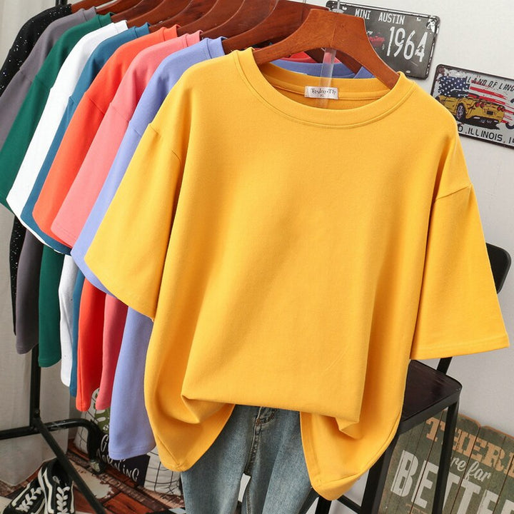 Nord Taschen | Oversized Baumwoll-Basic-T-Shirt für Damen