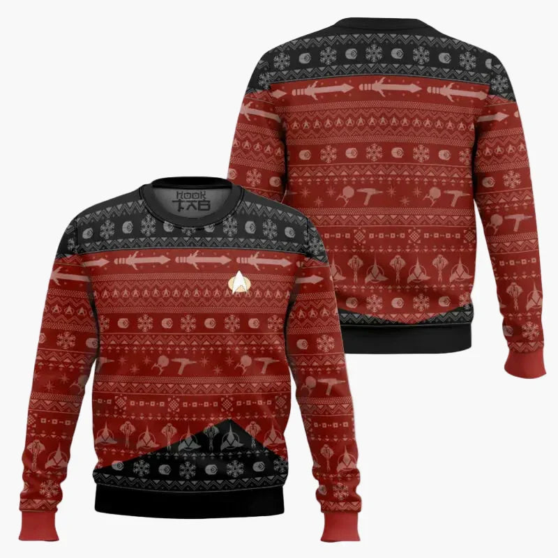 Star Trek Pullover - Geek Weihnachts-Sweatshirt für Fans, Winter Freizeit