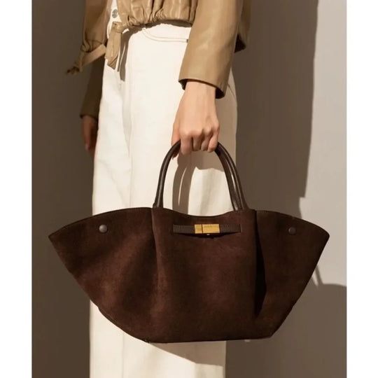 Nord Taschen | Large Suede Shoulder Handbag