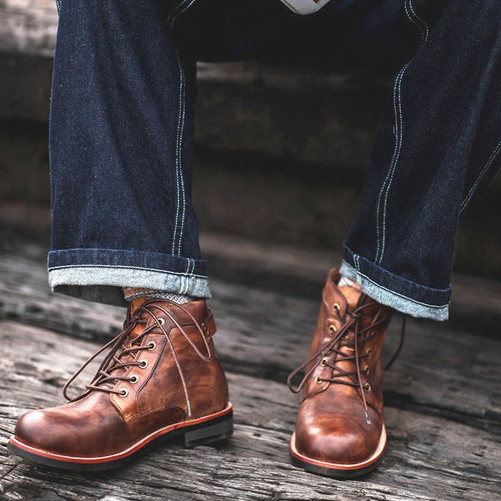 Herren Lederstiefel
