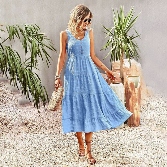 Ärmelloses Midikleid für den Sommer - JoNord Taschenelle