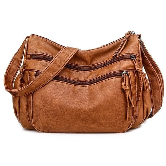 Nord Taschen | Multi-pocket Shoulder Bag in Leather
