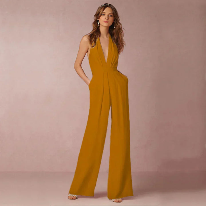 Eleganter Neckholder-Jumpsuit
