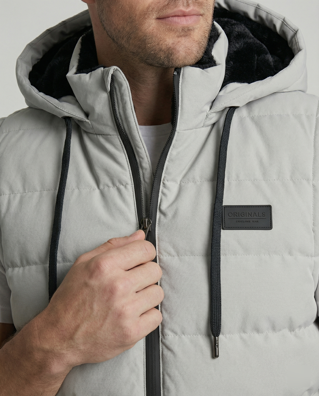 Sportliche Fleece Weste Herren