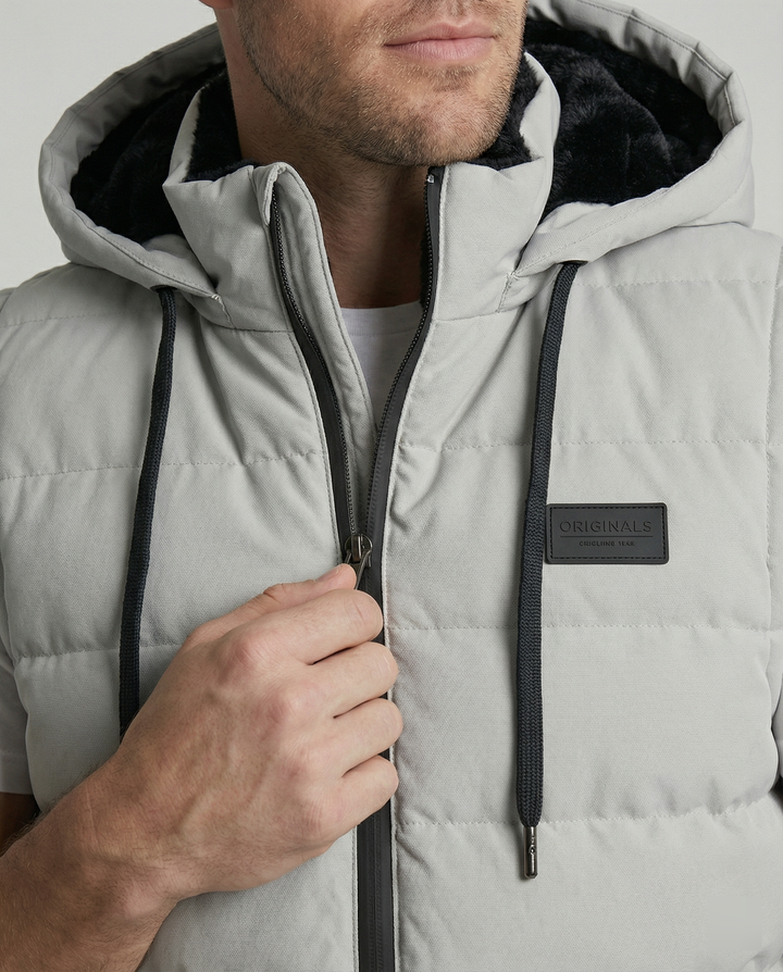 Sportliche Fleece Weste Herren