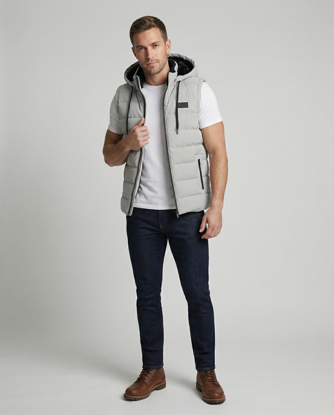 Sportliche Fleece Weste Herren