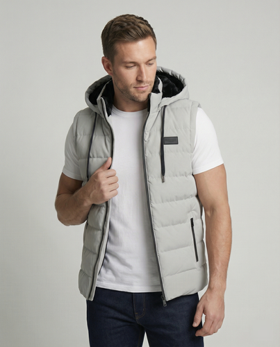 Sportliche Fleece Weste Herren