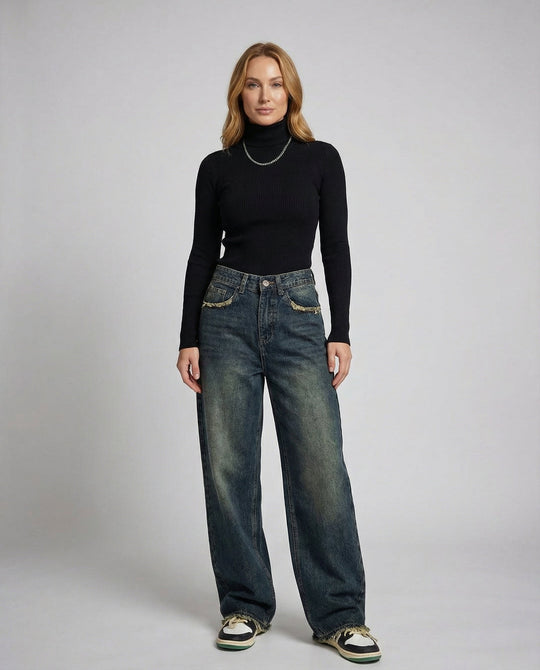 Vintage Baggy Jeans Damen