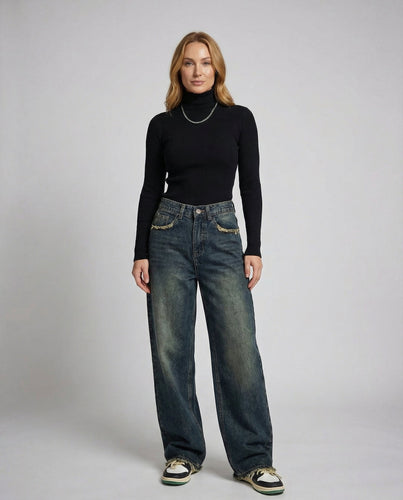 Vintage Baggy Jeans Damen