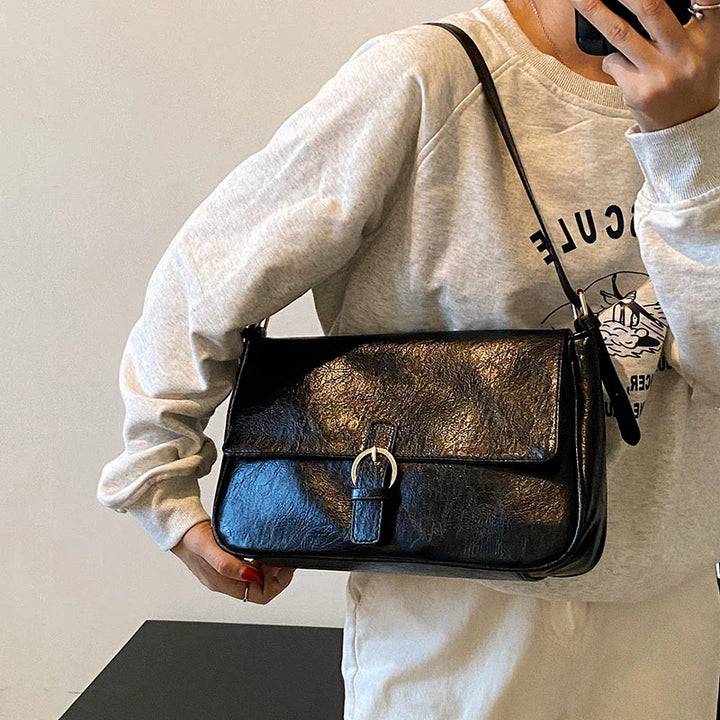 Nord Taschen | Retro Smooth Leather Shoulder Handbag