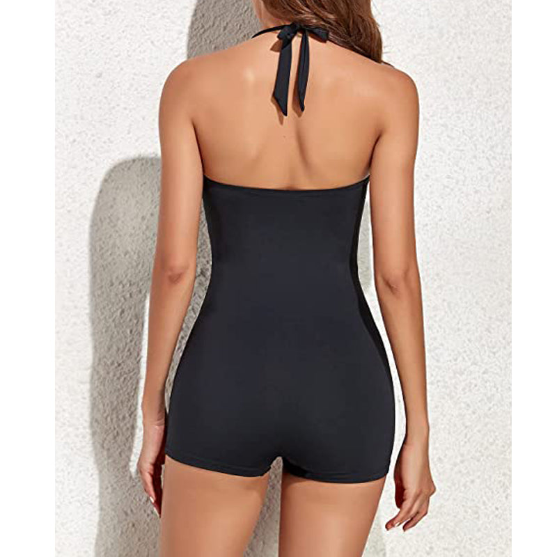 Sportliches Boyleg Badeanzug