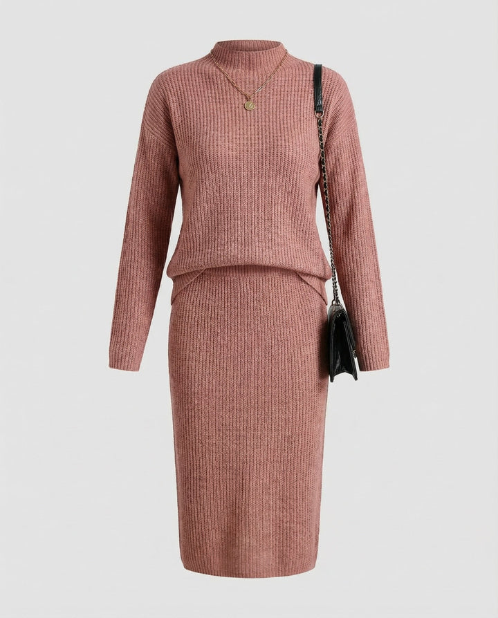 Elegantes Strickset Pullover Rock