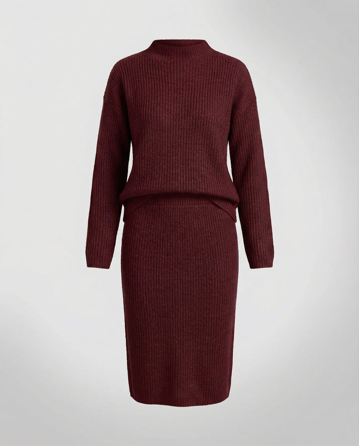 Elegantes Strickset Pullover Rock