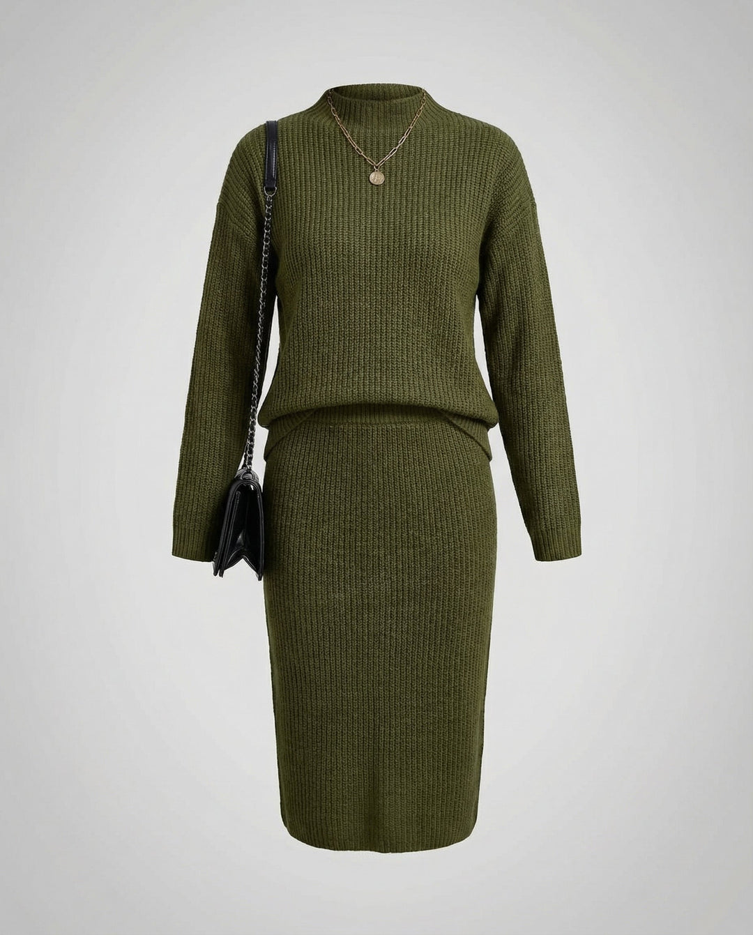 Elegantes Strickset Pullover Rock