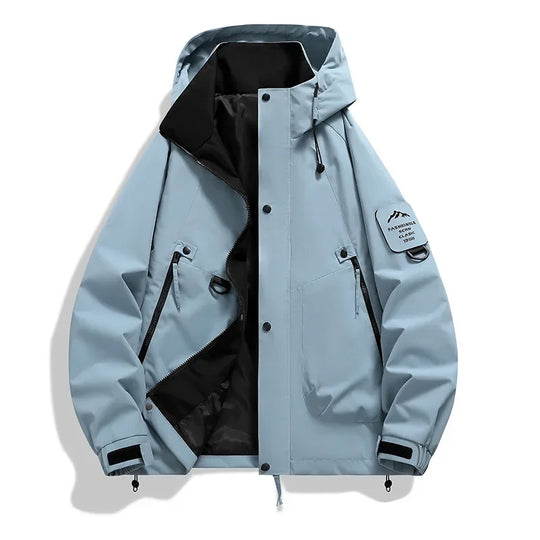 Kapuzen-Windbreaker Jacke