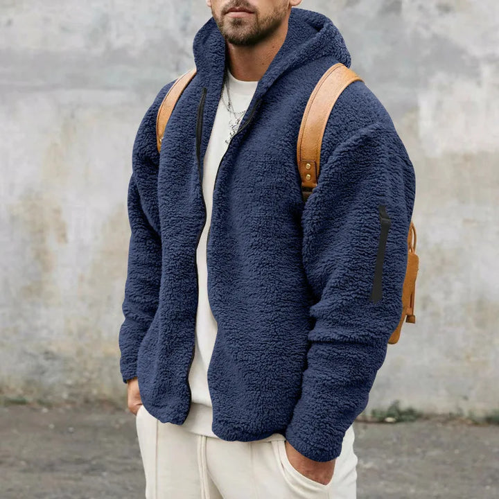 Schwere Winterjacke aus Fleece