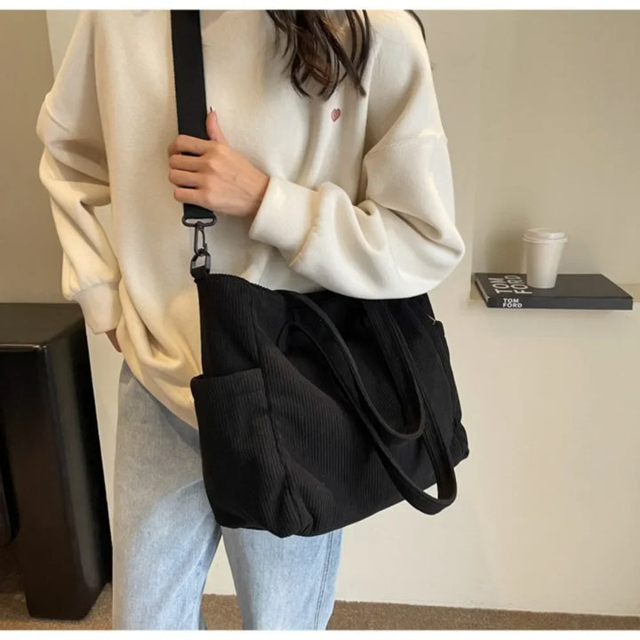Nord Taschen | Large Handbag for School in Corduroy