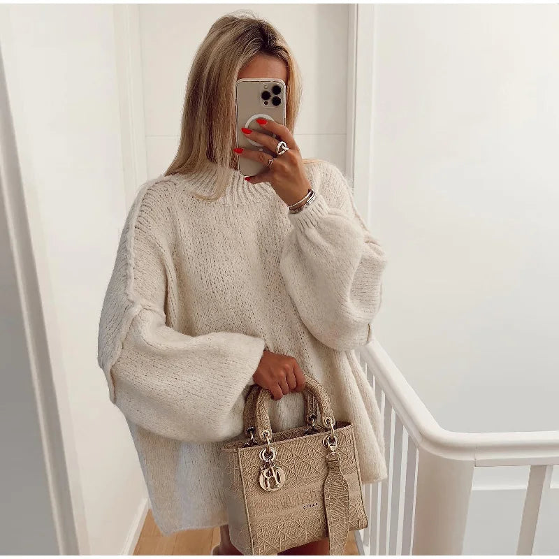 Nord Taschen - Flauschiger Oversize Strickpullover