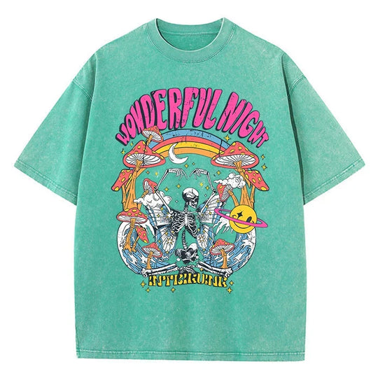 Baumwoll-T-Shirt mit Druck