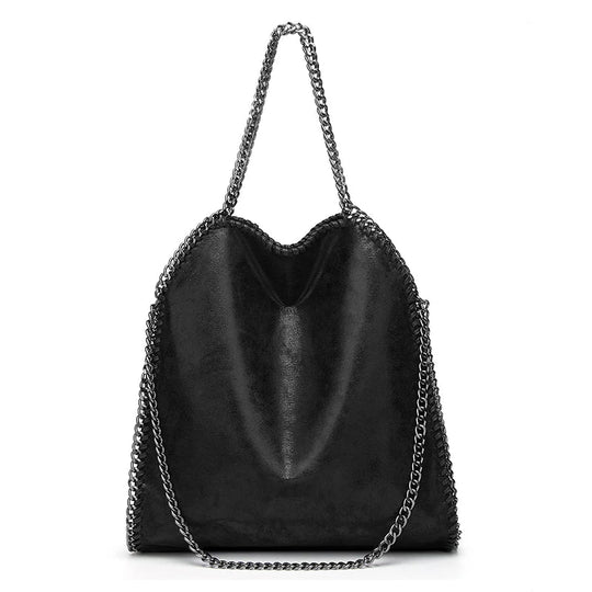 Nord Taschen | Soft Leather Handbag with Chain Shoulder Strap