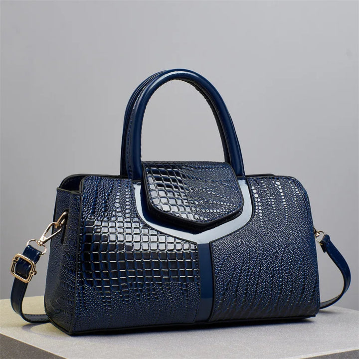 Nord Taschen | Krokodil Prägung Top Handle Handtasche